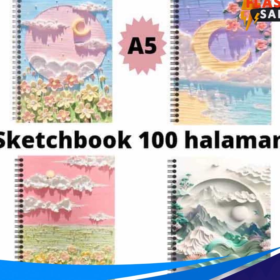

FESTIVAL DISKON SKETCHBOOK A5 ISI 1 HALAMAN BUKU SKETSA BUKU GAMBAR TEMA COVER 3D POP ART