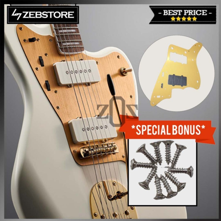 Pickguard Anodized Gitar Squier Jazzmaster 40th Anniversary Matte