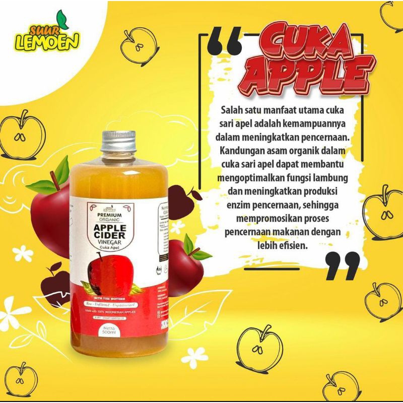 

cuka apel kemasan 250 ml