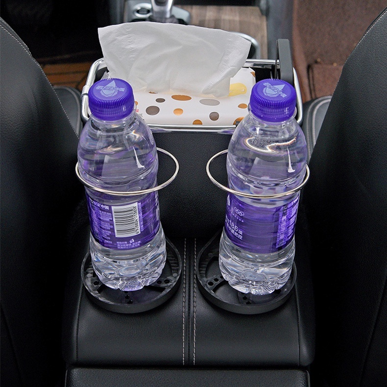 Hot Sale Kotak Penyimpanan Mobil Tisu Cup Holder / Kotak Organizer Mobil / Kotak Mobil Cup Holder