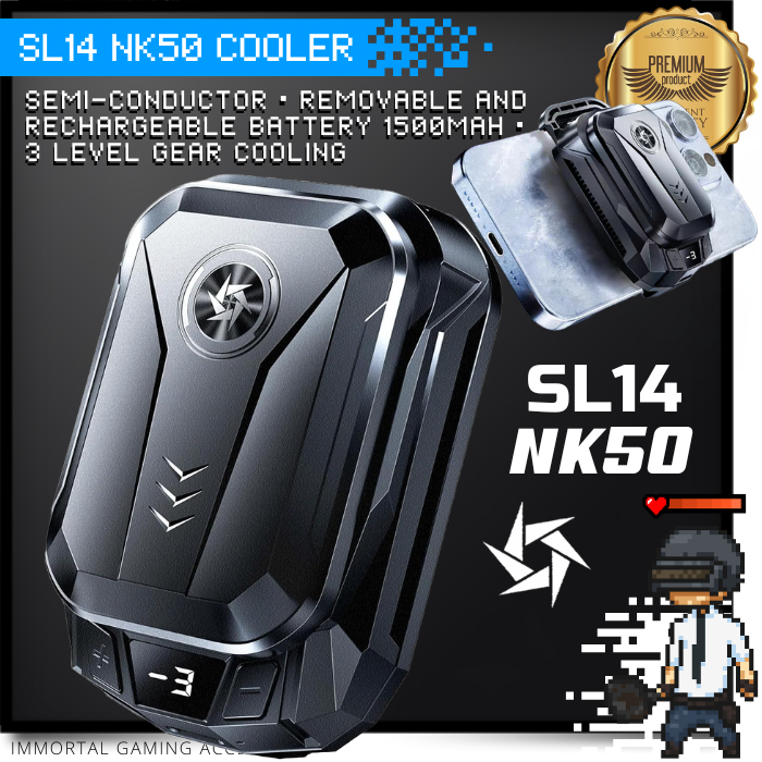 [IM] SL14 NK50 Funcooler Rechargeable Battery Clip 1500mAh Kipas Pendingin NEIKU Untuk HP Smartphone