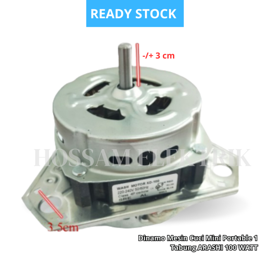 Dinamo Mesin Cuci Mini Portable 1 Tabung ARASHI 100 WATT
