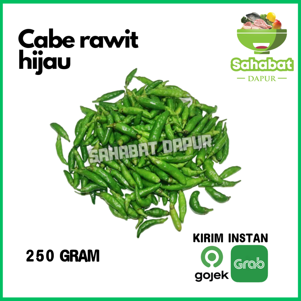 

Cabai Rawit Hijau 250gr - Sahabatdapur