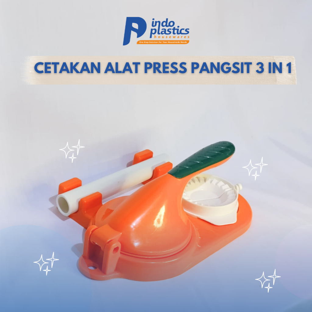Cetakan Alat Press Pangsit 3 in 1/Cetakan Adonan Pastel/Alat Press Dumpling
