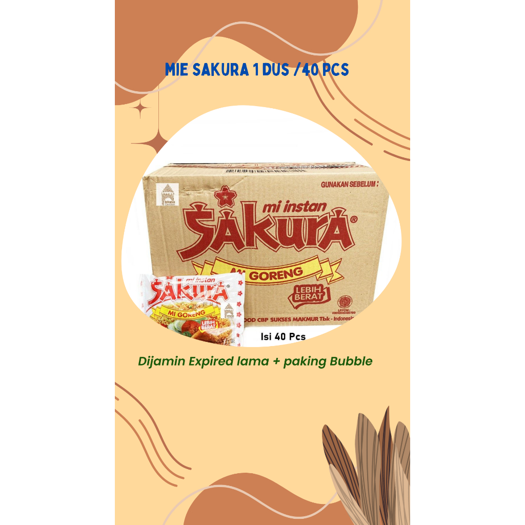 

Mie Sakura Goreng 1 dus isi 40pcs / 60g/karton