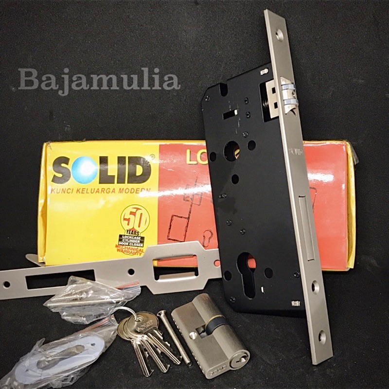 body kunci solid / body pelor solid / body pelor / daleman kunci / lockcase / body lock / mortise do