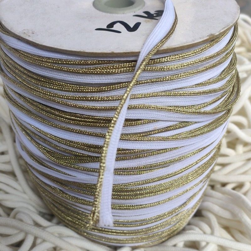 

pita bis isi / lis isi emas 1 cm permeter