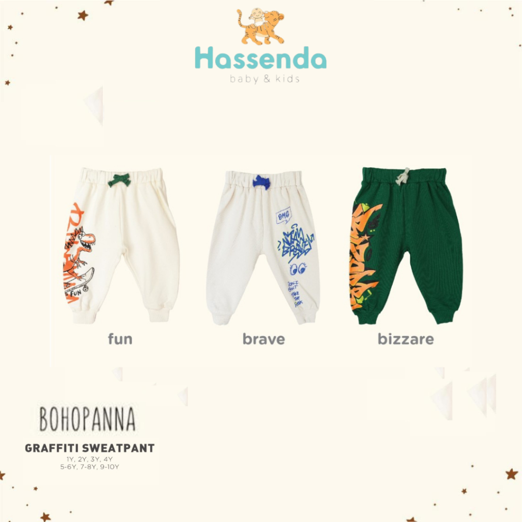 Bohopanna Graffiti Sweatpants  (Celana Anak)
