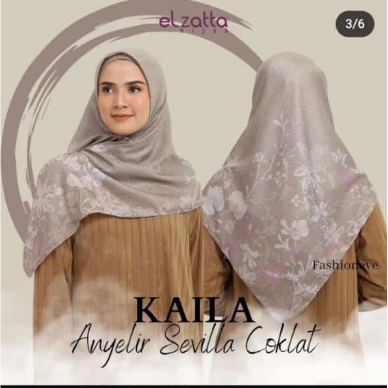 Elzatta Z0ya Hijab jilbab kerudung segiempat segi empat brand ori no tag label