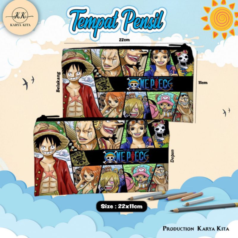 

Tempat Pensil Karakter Anime Anak Laki Laki One Piece Kode 02