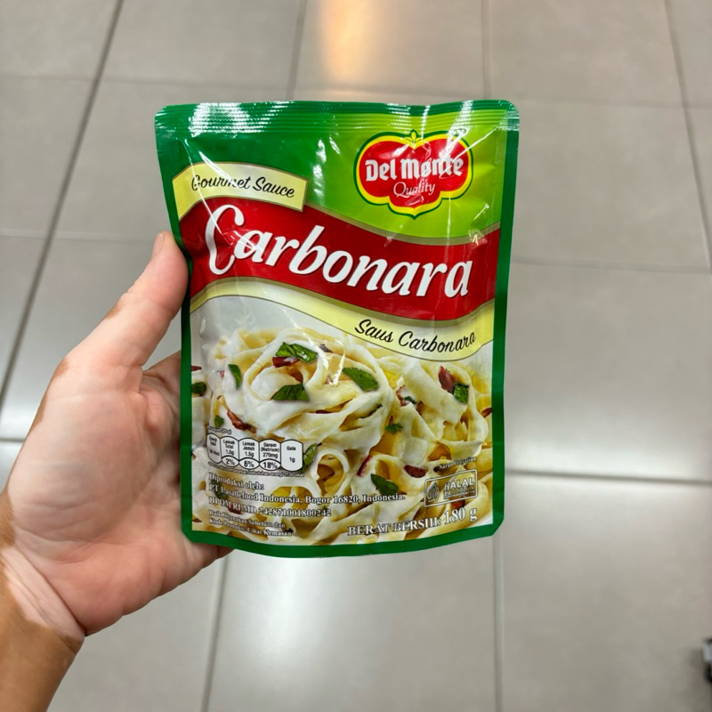 

DelMonte Saus Carbonara Standing Pouch Del monte 180gr