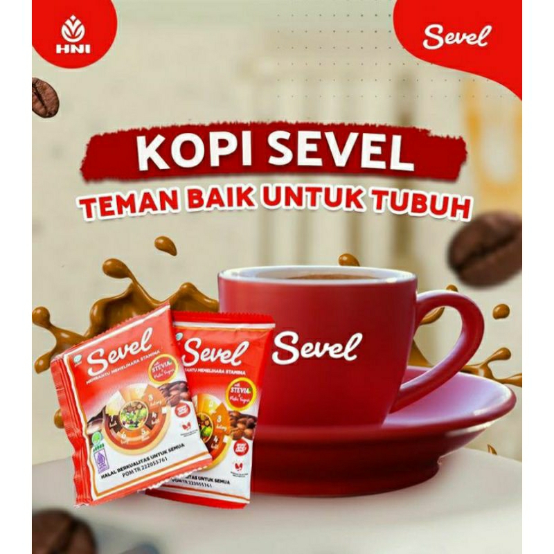 

KOPI SEVEL I KOPI 7 ELEMEN HNI with STEVIA & Palm Sugar MEMBANTU MEMELIHARA STAMINA .Isi 20 sachet @ 21 gr.