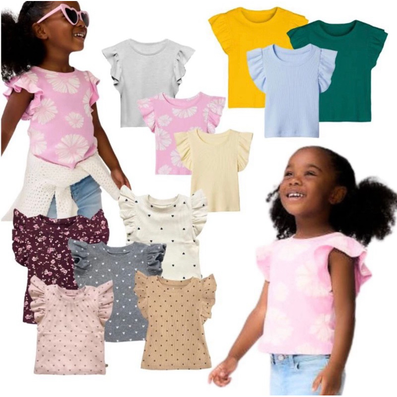 Atasan Ruffle RIB Gap Anak Perempuan