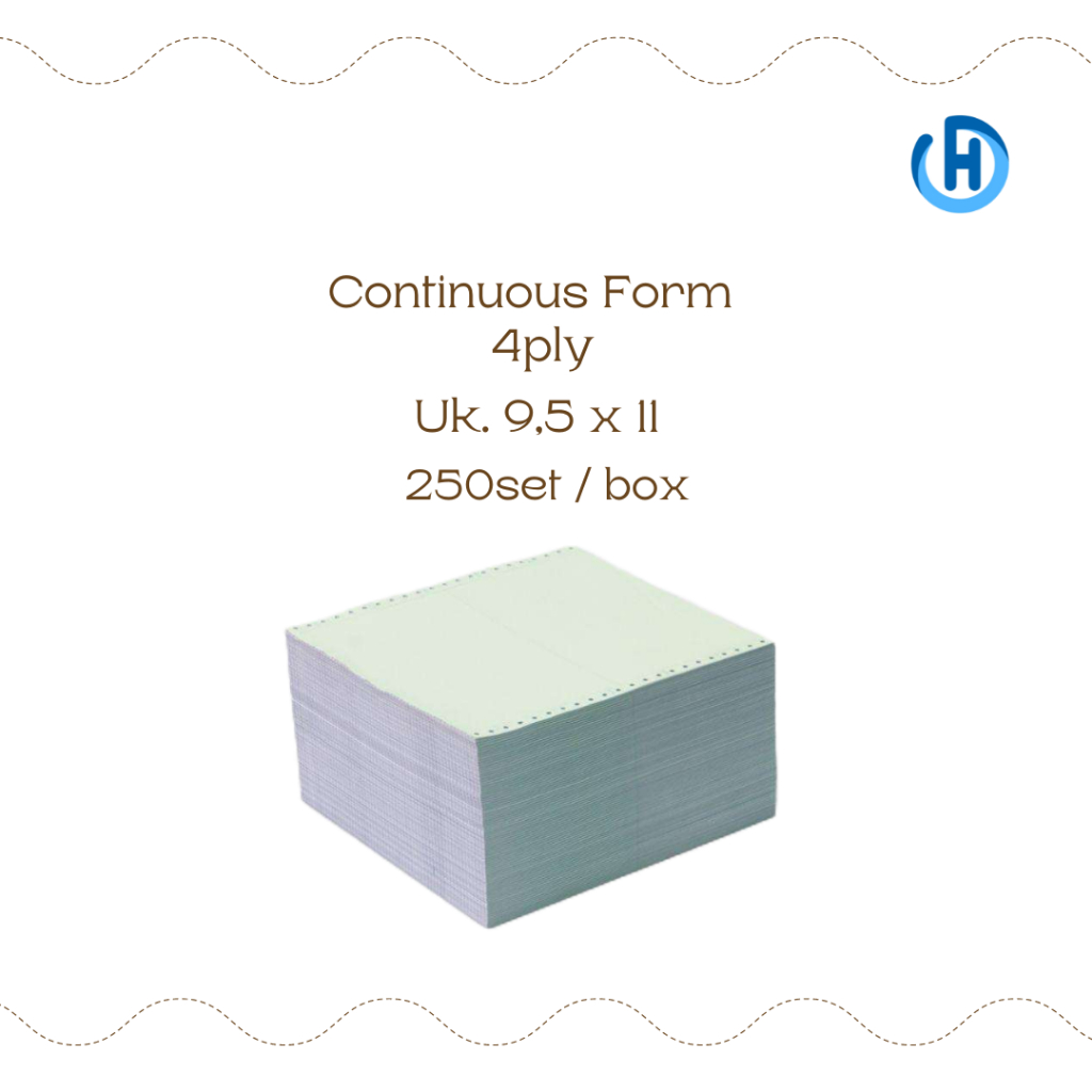 

CONTINUOUS FORM (CF) 4 PLY 9.5 X 11 atau 9.5 X 11/2 i-Form Econo