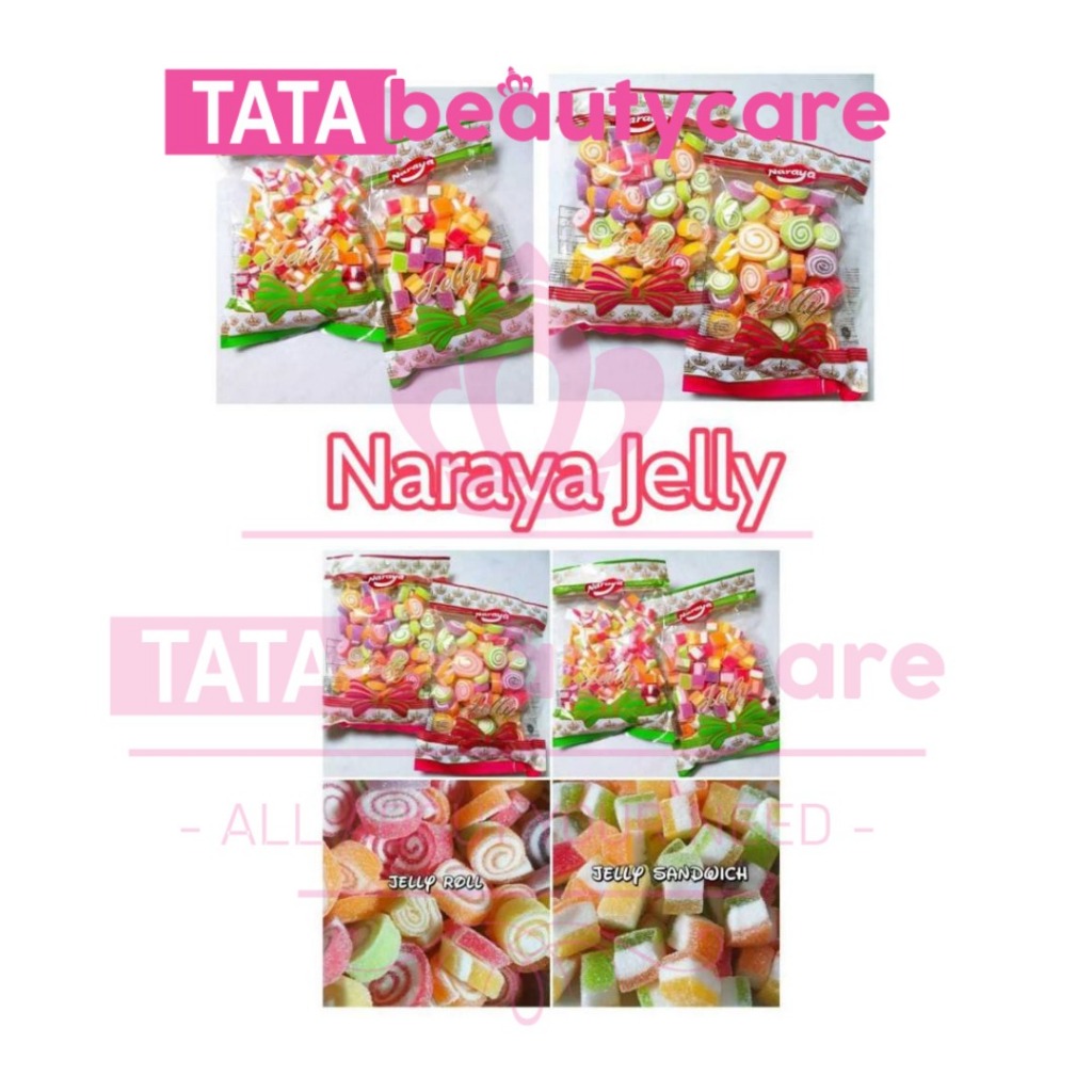 

[500gr] S117 | Naraya Jelly Candy Mini Roll Sandwich 400 Gram/ Permen Jelly Gulung/ Permen Jelly Viral