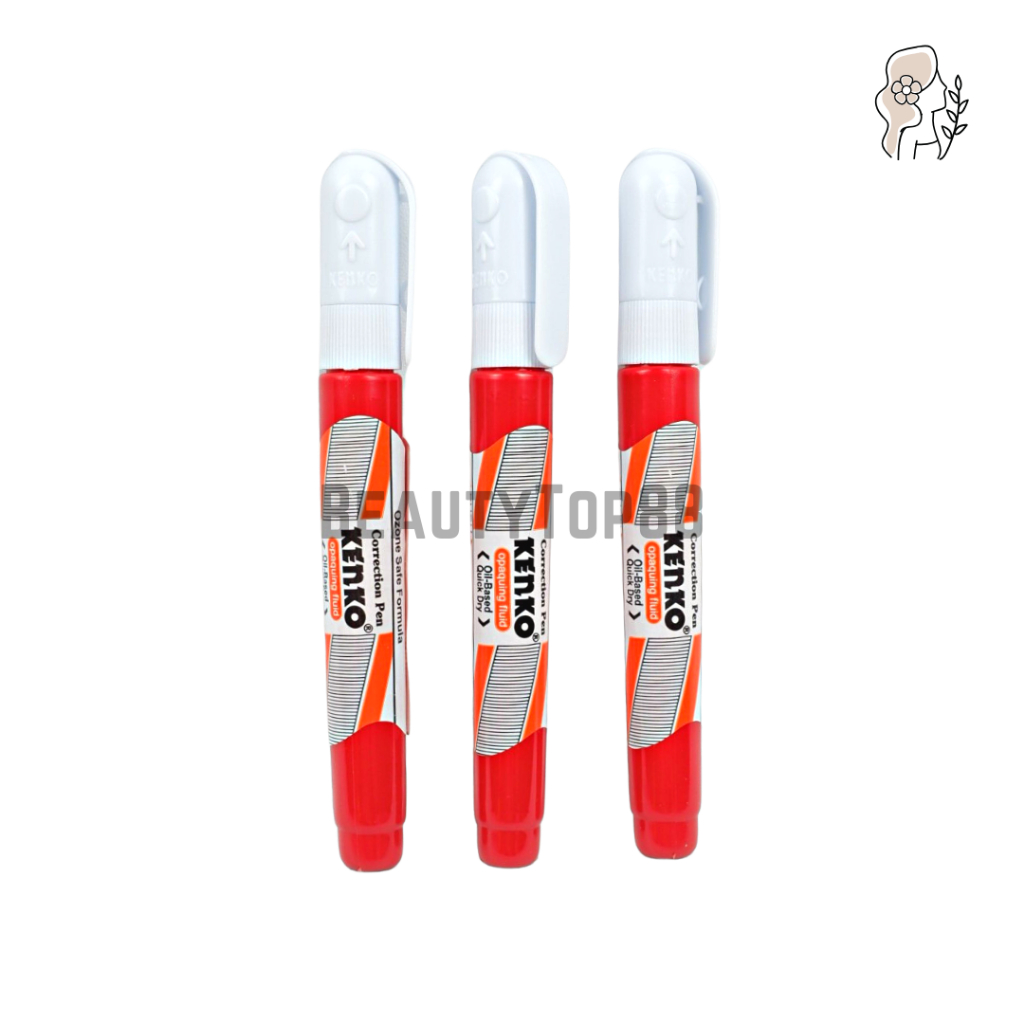 

Correction Pen Kenko KE-301 - Tip Ex Cair Botol Merah - Cairan Koreksi Penghapus Bentuk Panjang KE301