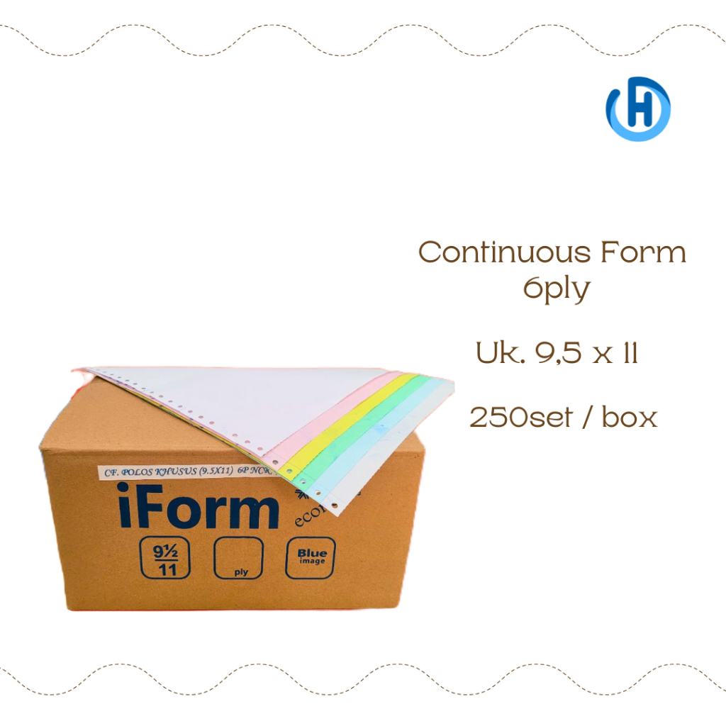 

CONTINUOUS FORM 6 PLY 9.5 X 11 i-Form Econo countinous form