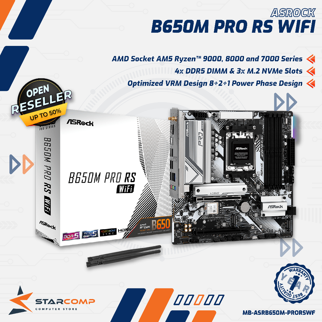 ASROCK B650M PRO RS WIFI (Socket AM5)