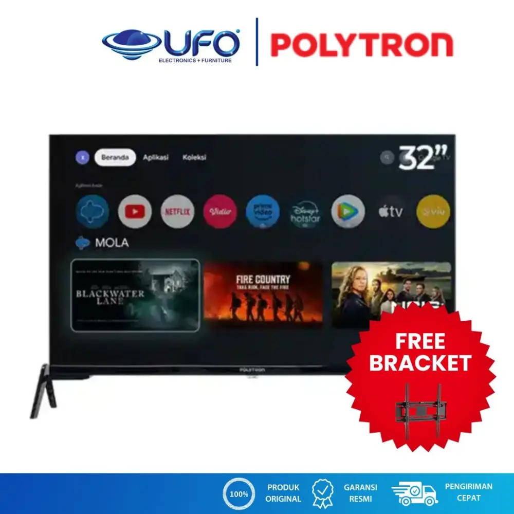 Polytron LED TV 32 Inch Smart Cinemax Google TV PLD32RG9059