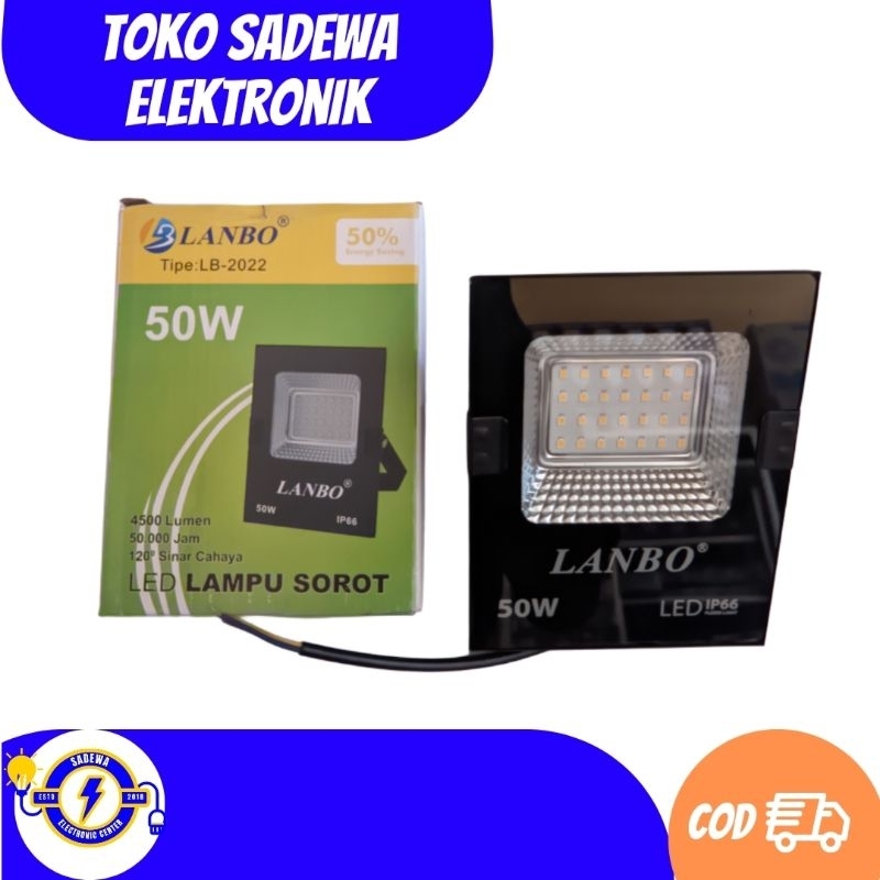 LAMPU SOROT LED LANBO IP66 50 WATT