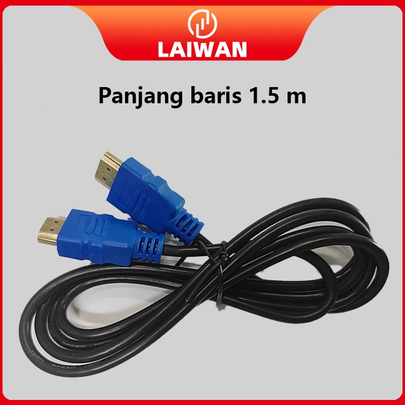 【LAIWAN】LED TV Kabel Hdmi to Hdmi 1.5m  Laptop Ke Tv Ke Dvr Cctv Ke Monitor Komputer panjang