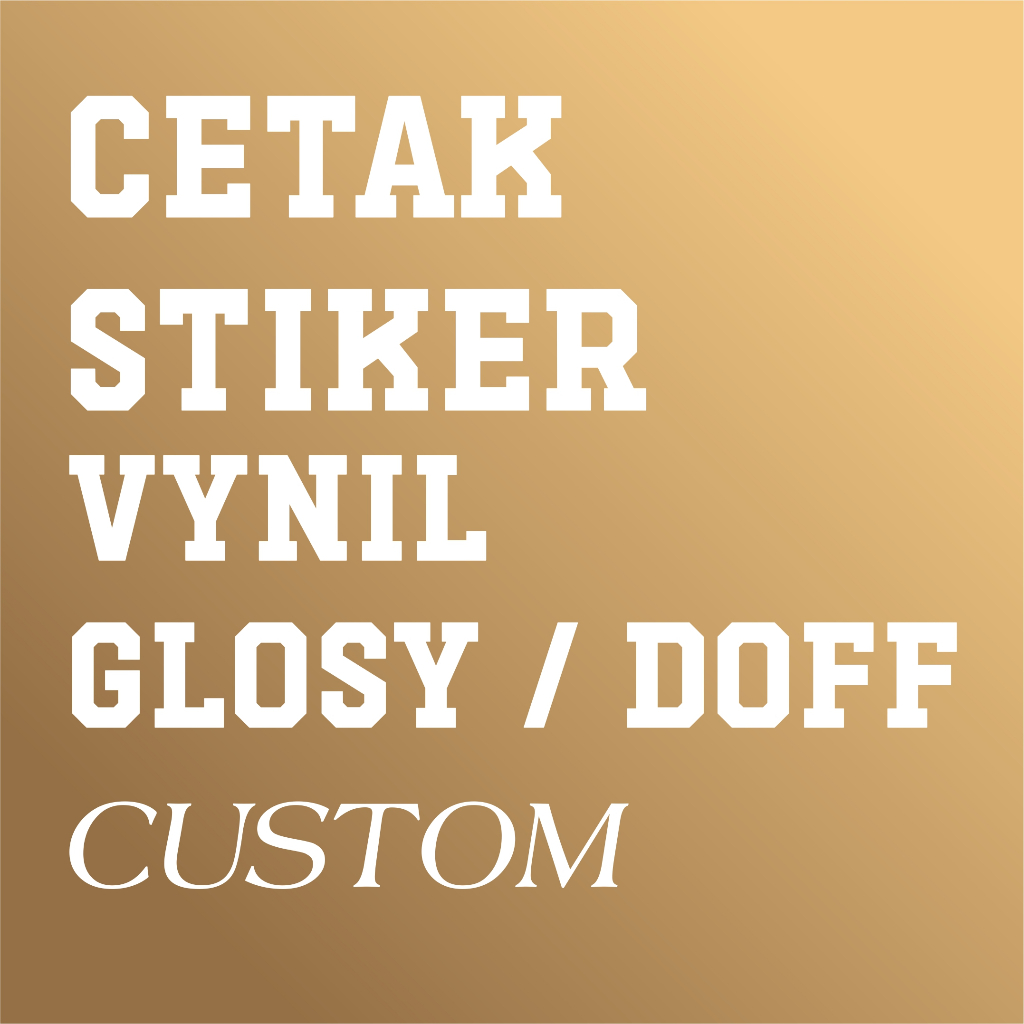 

TERMURAH CETAK STIKER VYNIL A3 FREE LAMINASI KUAT TAHAN LAMA