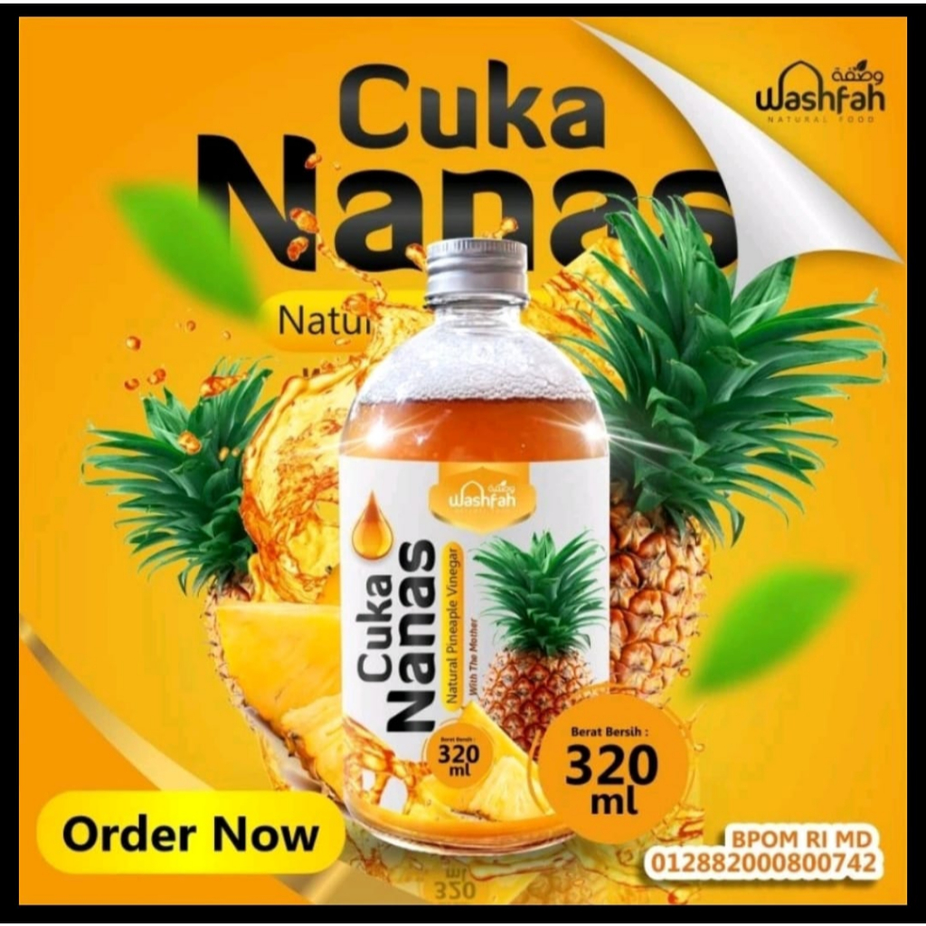 

Cuka Nanas Obat Diabetes 320ml - Original Pineapple Cider Vinegar With Mother God Product