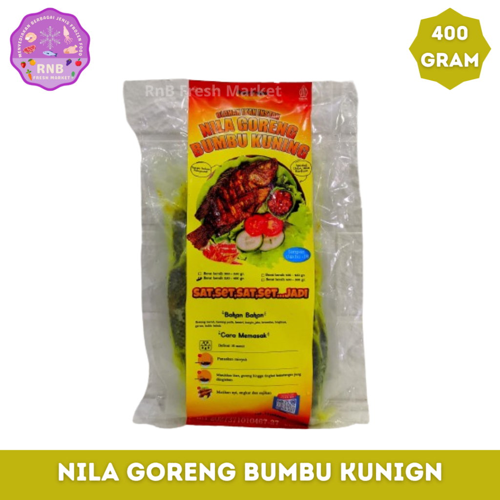 

Ikan Nila Goreng Bumbu Kuning Netto 400 Gram