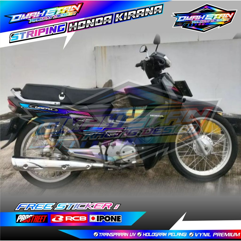 STRIPING VARIASI HONDA KIRANA 125 / STICKER LIST VARIASI MOTOR HONDA KIRANA