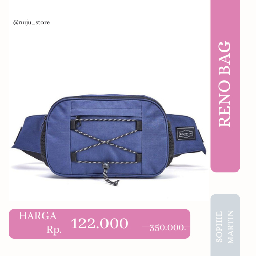 TAS WAIST  PINGGANG  BAG RANO BLUE BAG BT0570B6 SOPHIE MARTIN MURAH SALE