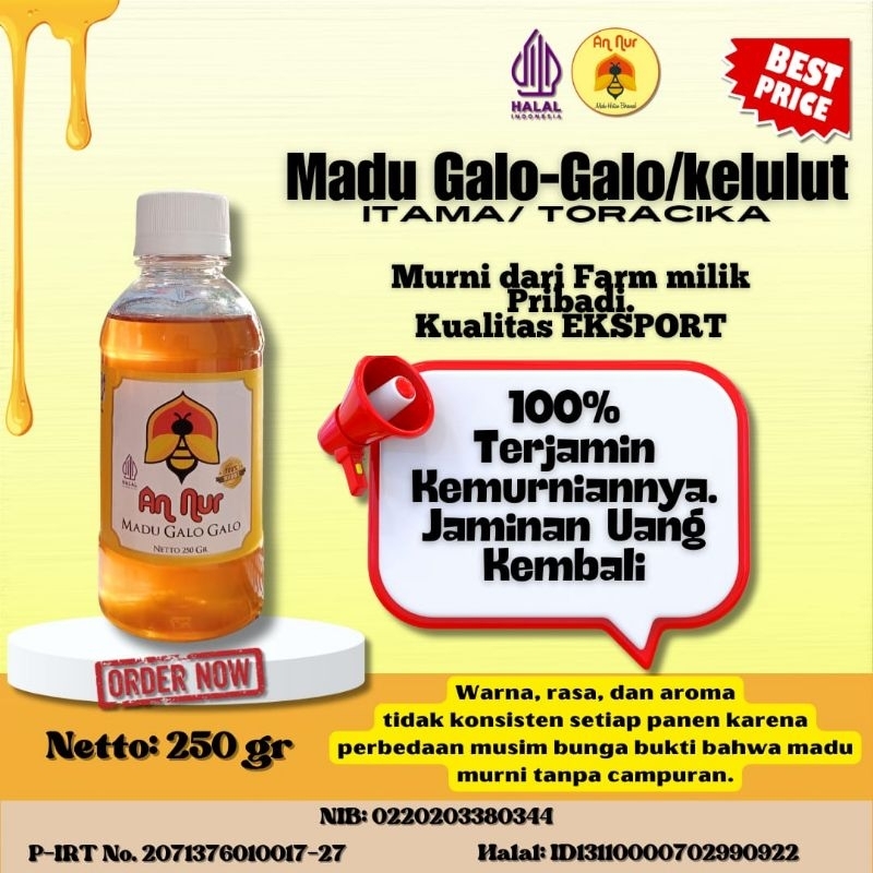 

Madu Trigona 100% asli murni tanpa campuran kelulut Galo Galo kaya propolis bergaransi madu sehat