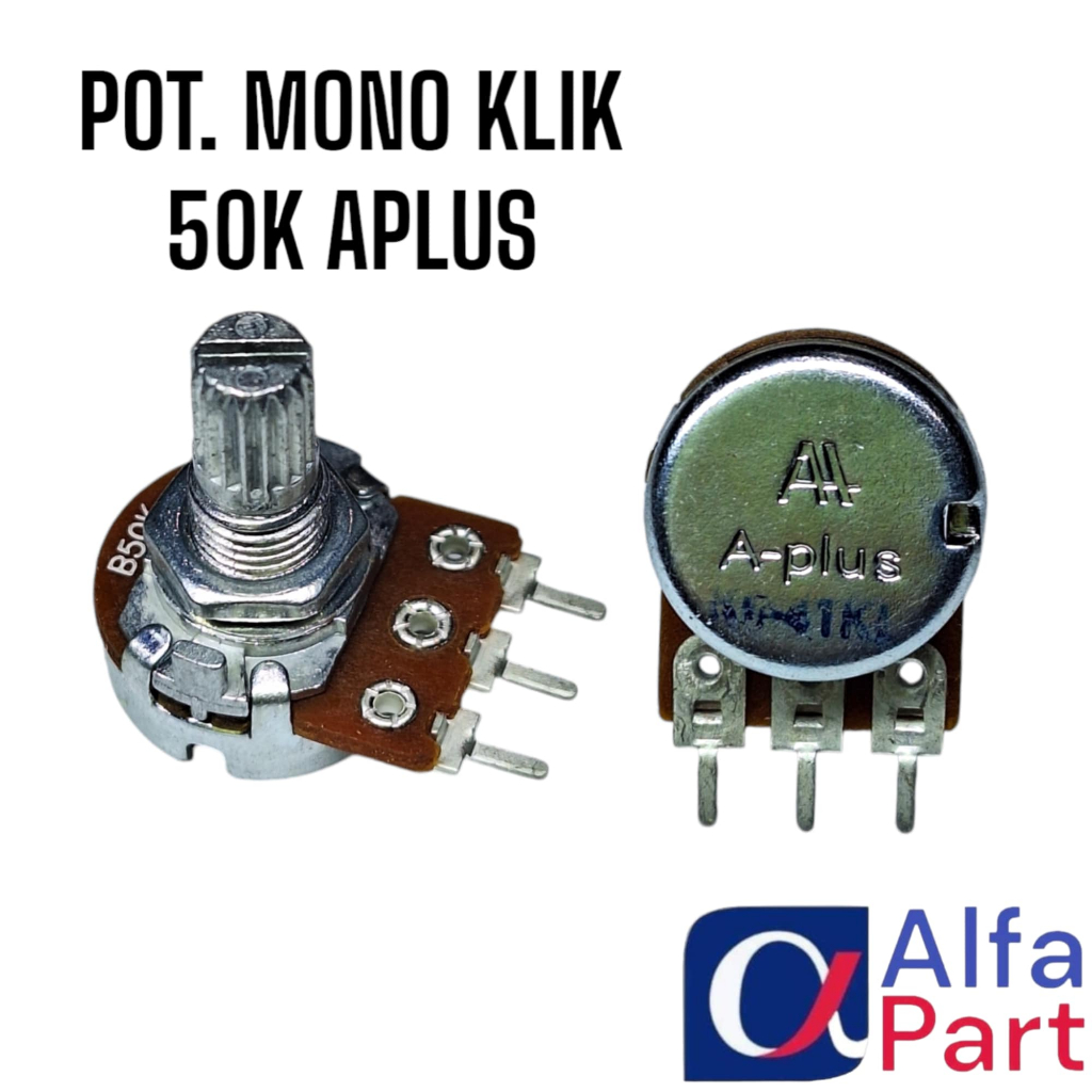POTENSIO MONO KLIK AS PENDEK 50K