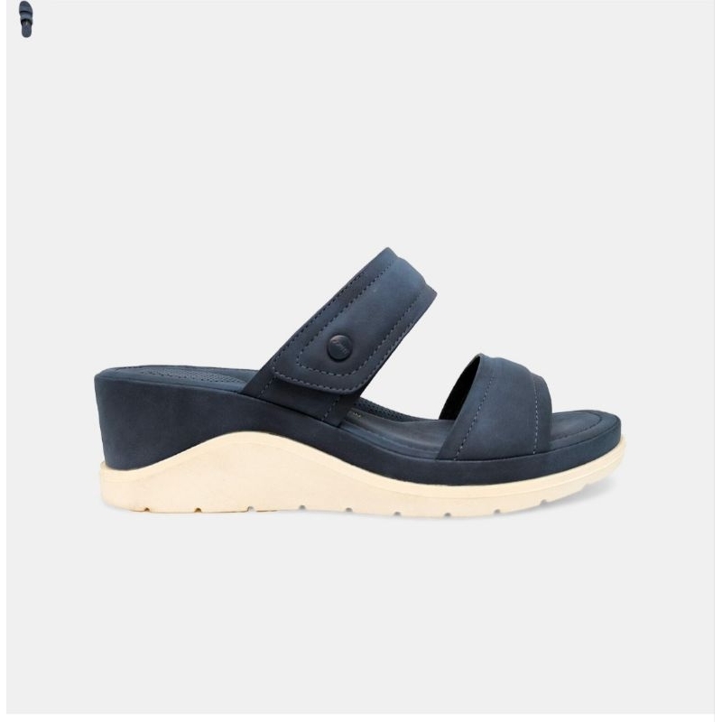 sendal wedges wanita navy bata comfit