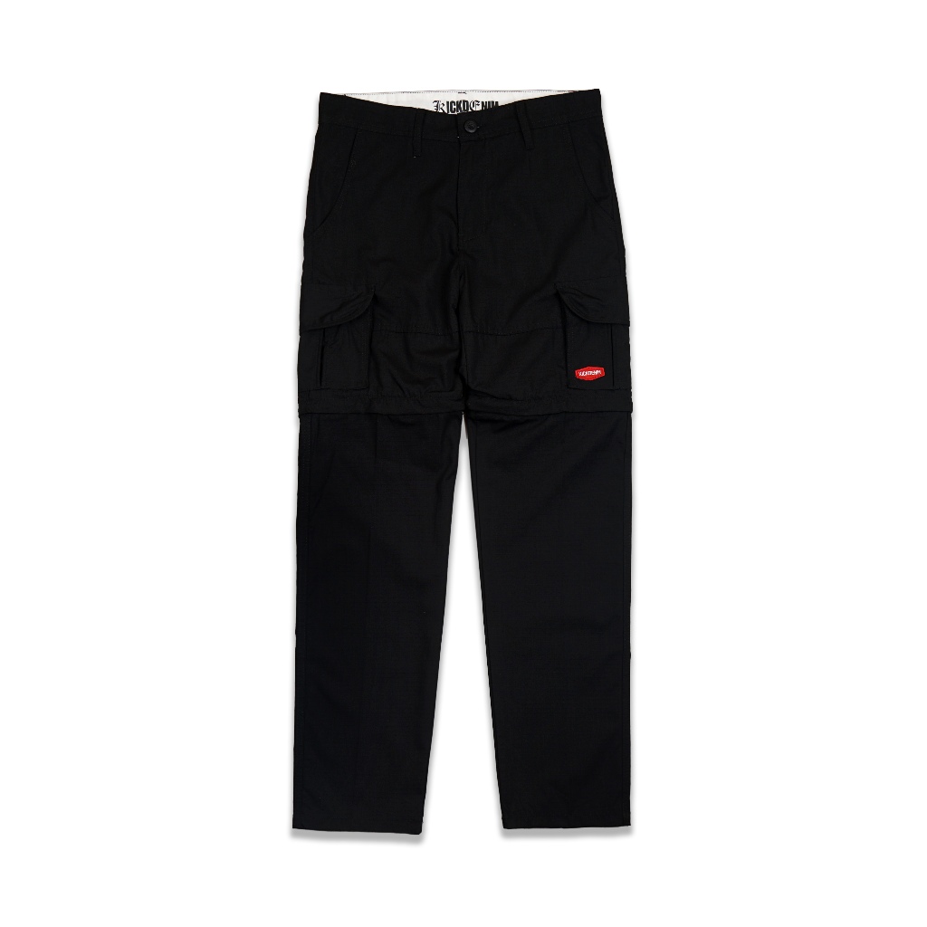 Kick Denim - Special Edition Celana Panjang Cargo Hitam Pria | LP CRG Saga