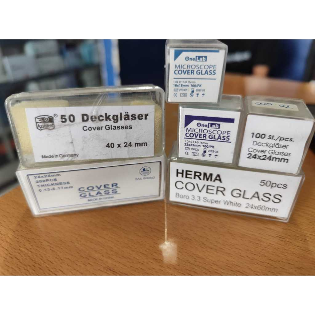 Deck Glass - Cover Glass - Kaca Penutup Mikroskop