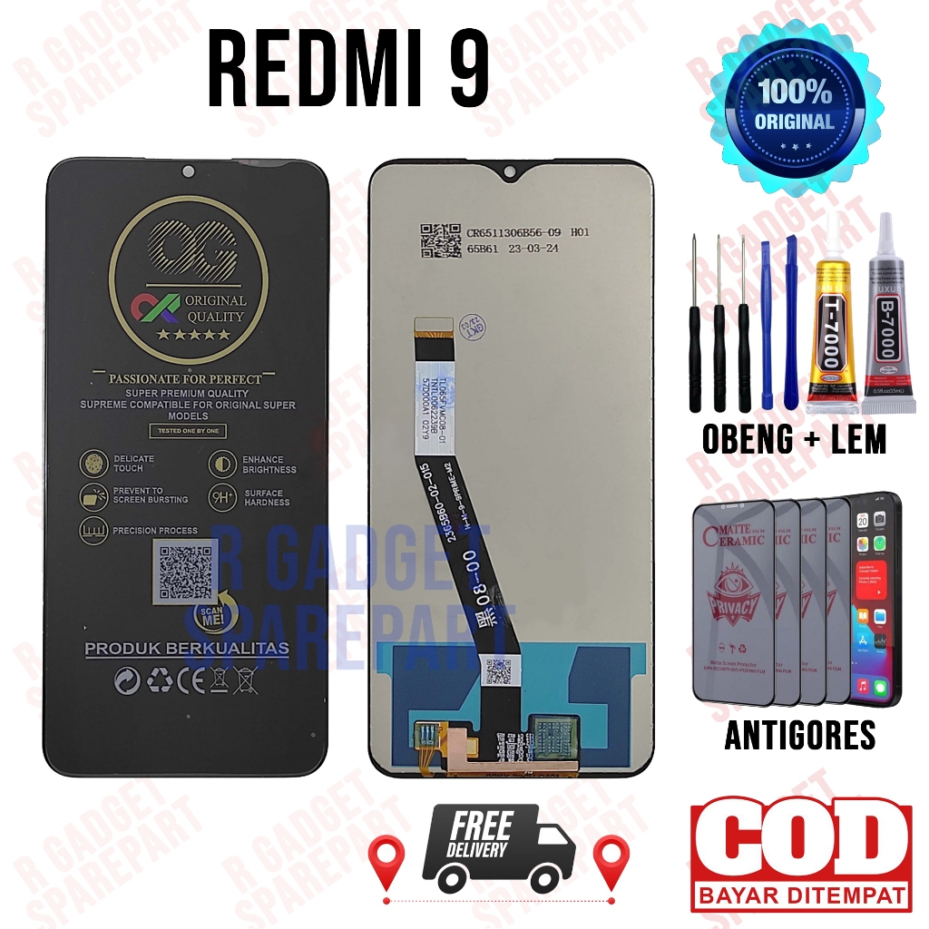 Lcd Redmi 9 Original OEM Quality Lcd Touchscreen Redmi 9  Fullset