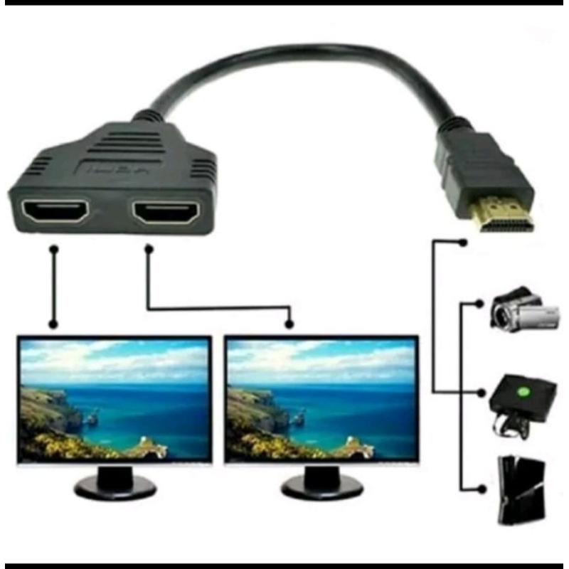 spliter hdmi to hdmi cabang / hdmi to 2cabang