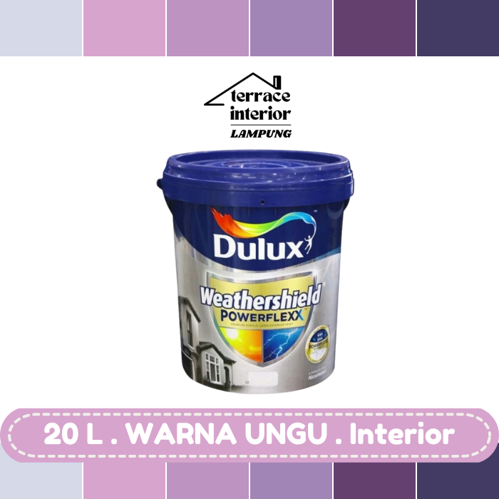 Cat Tembok Dulux Weathershield Powerflex Exterior 20 L Violet Gloss