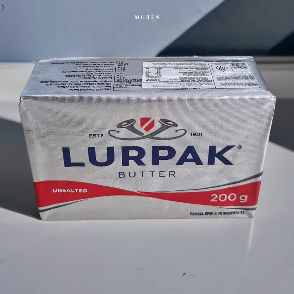 

LURPAK UNSALTED BUTTER 200 GR