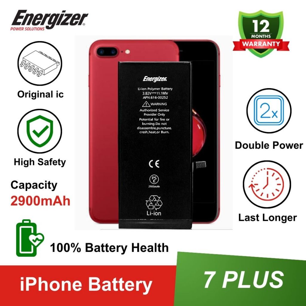 Energizer - Batre Baterai Battery iPhone 7 / 7 Plus Original - iPhone 7