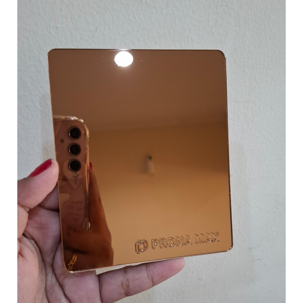Lembaran Akrilik Mirror Cooped / Tembaga / Bronze Tebal 2mm / 122cm X 244cm Mirror Plexiglass Bronze