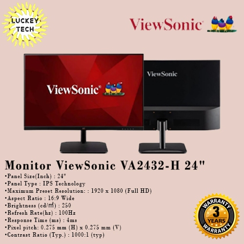 Monitor ViewSonic VA2432-H 24"