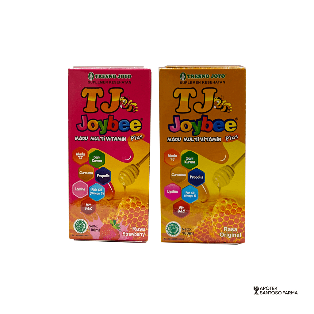 

TJ Joybee® Madu Multivitamin plus rasa strawberry dan original 100ml