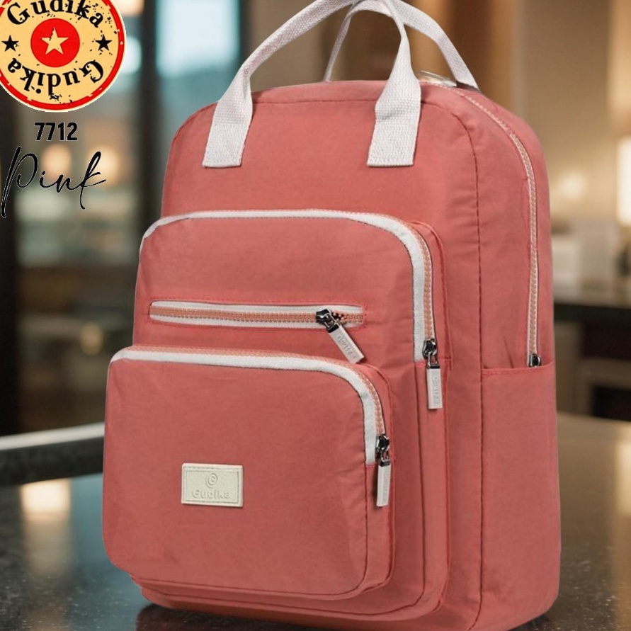 HJ6 Tas Ransel Laptop Pria  Wanita GUDIKA 7712 Orinal Import  Tas Punggung Laptop Bahan Anti Air