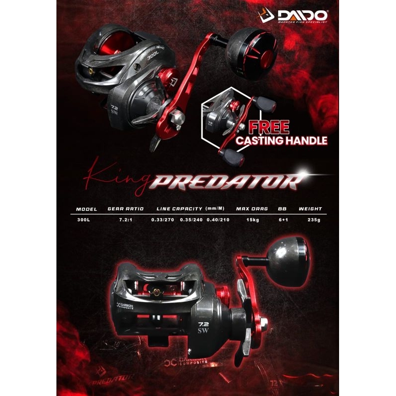 reel daido king predator 300L