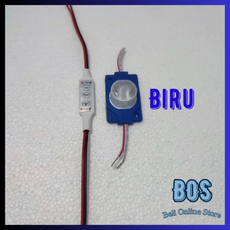 Paket Modul Lampu Kedip Blitz Pesawat LED 1 Mata Jumbo  Besar