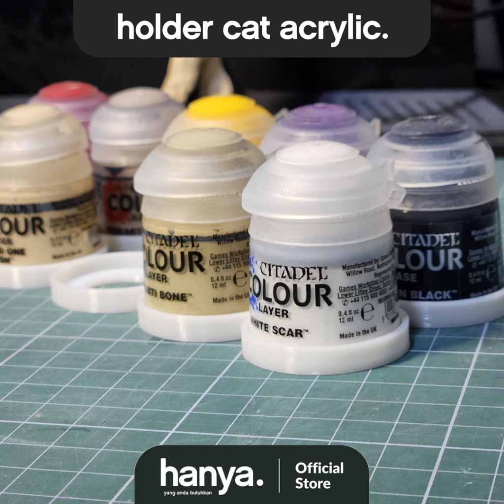 

Tempat Cat Akrilik / Acrylic Paint Holder / Paint Stand / Paint Casing untuk Merek Citadel