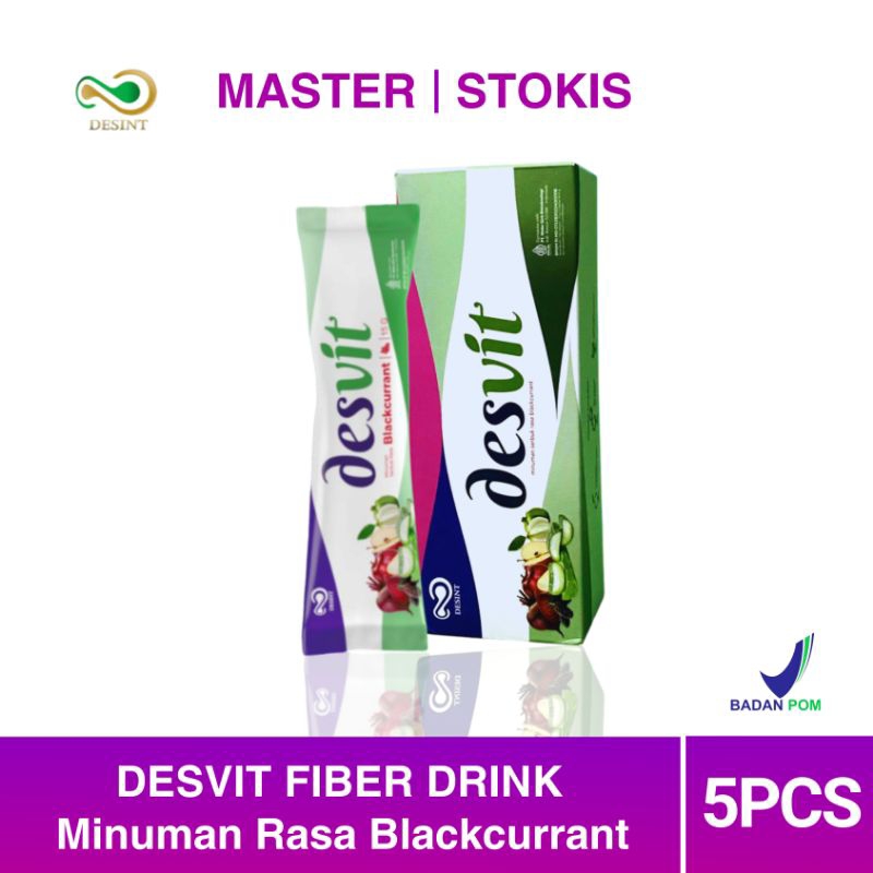 

Desvit Minuman Higt Fiber Drink Minuman Serbuk Rasa Blackcurrant 1 Box