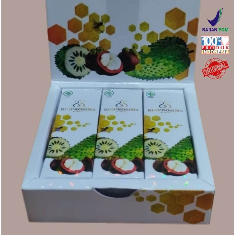 JAMU HERBAL BIOPROSIMA,1box isi 3botol @10ml ,ekstrak daun sirsak dan kulit manggis