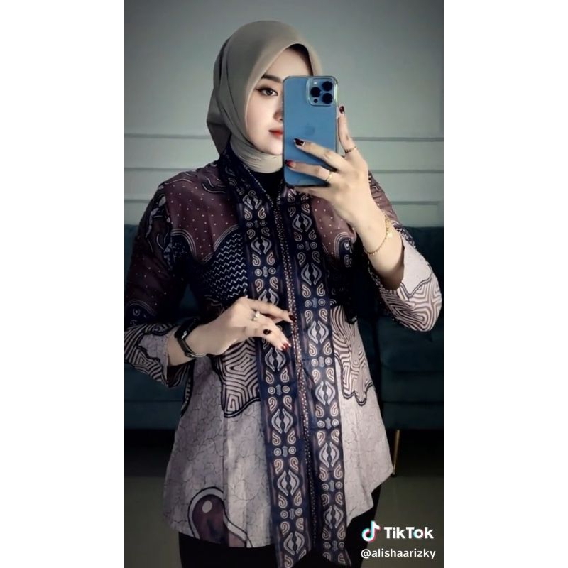 Batik wanita modern | Batik wanita | Atasan batik wanita | Seragam batik wanita jumbo | Batik wanita
